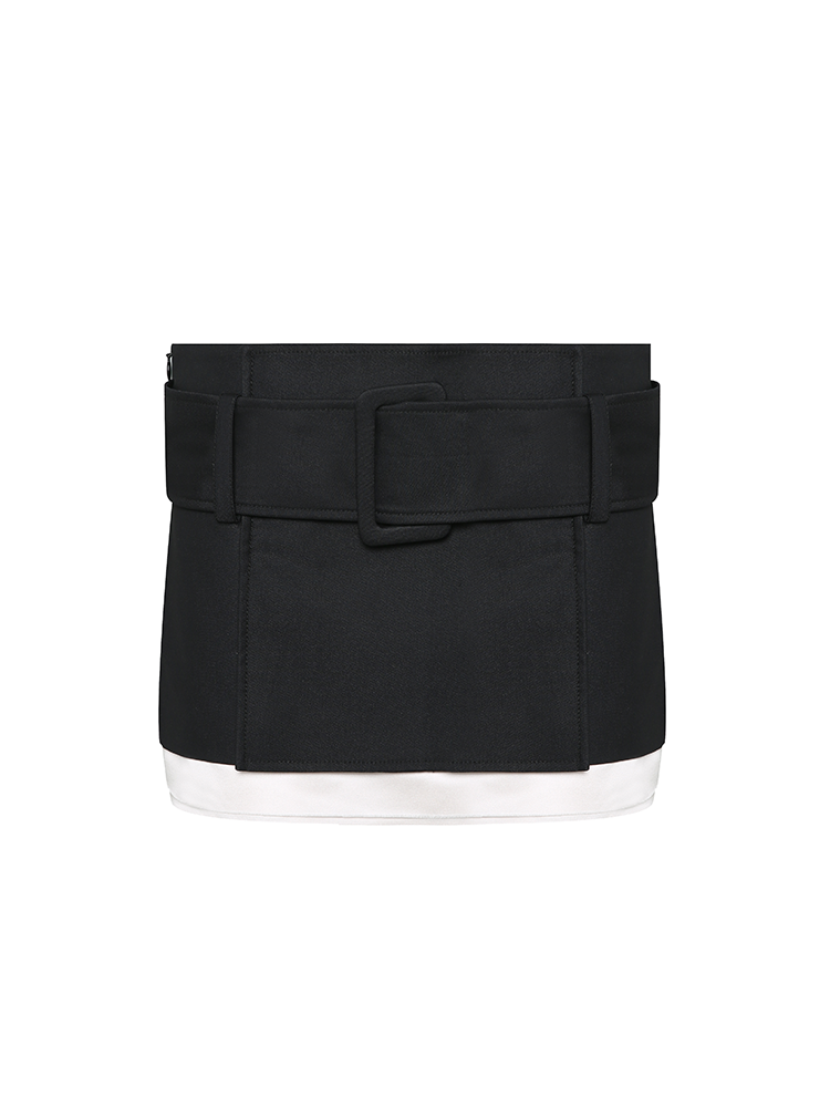 Belt Mini Skirt