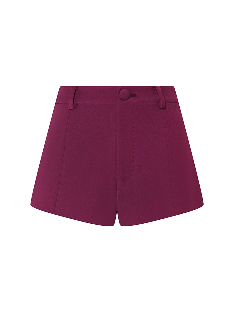 Garnet Purple Simple Shorts