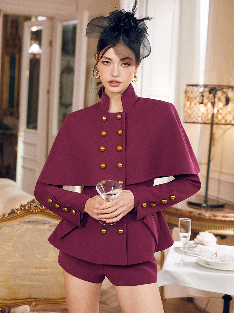 Garnet Purple Simple Shorts