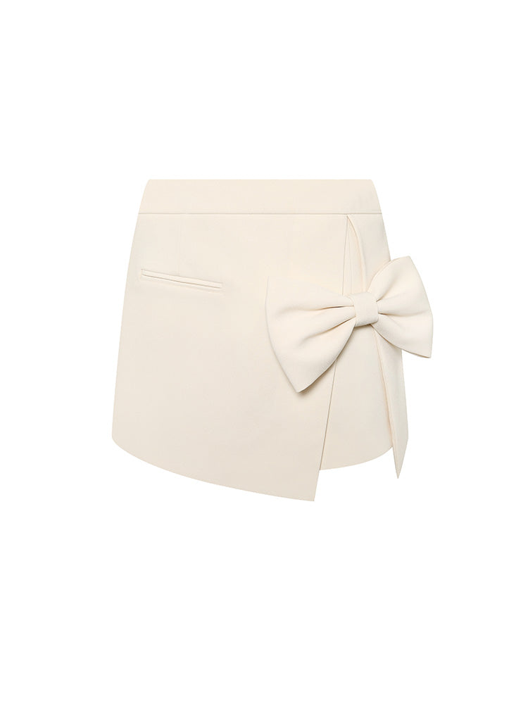 Bow Decor A-Line Skirt