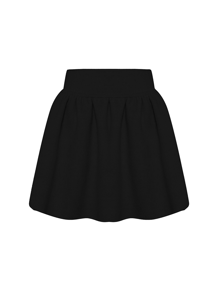 High Waisted Loose Mini Skirt