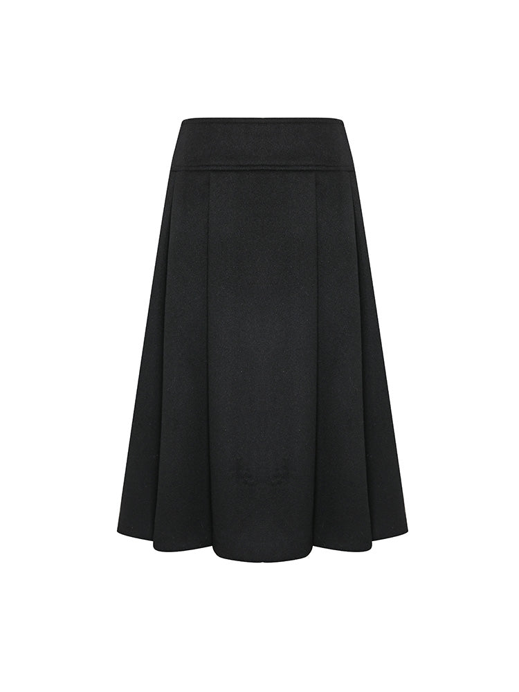 Long Pleated Skirt