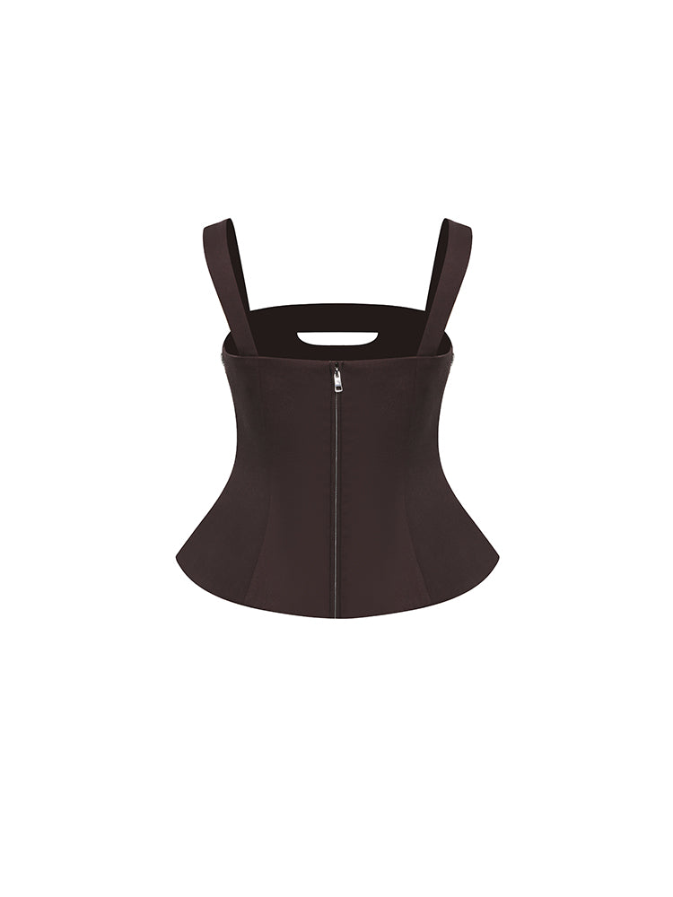Rhinestone Strap Top