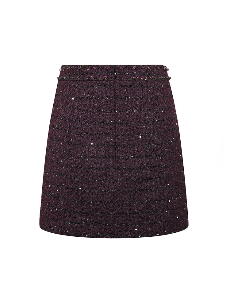 Sequin Midi Skirt