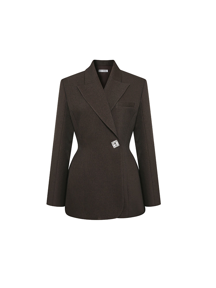 Retro Modern Rhinestone Blazer