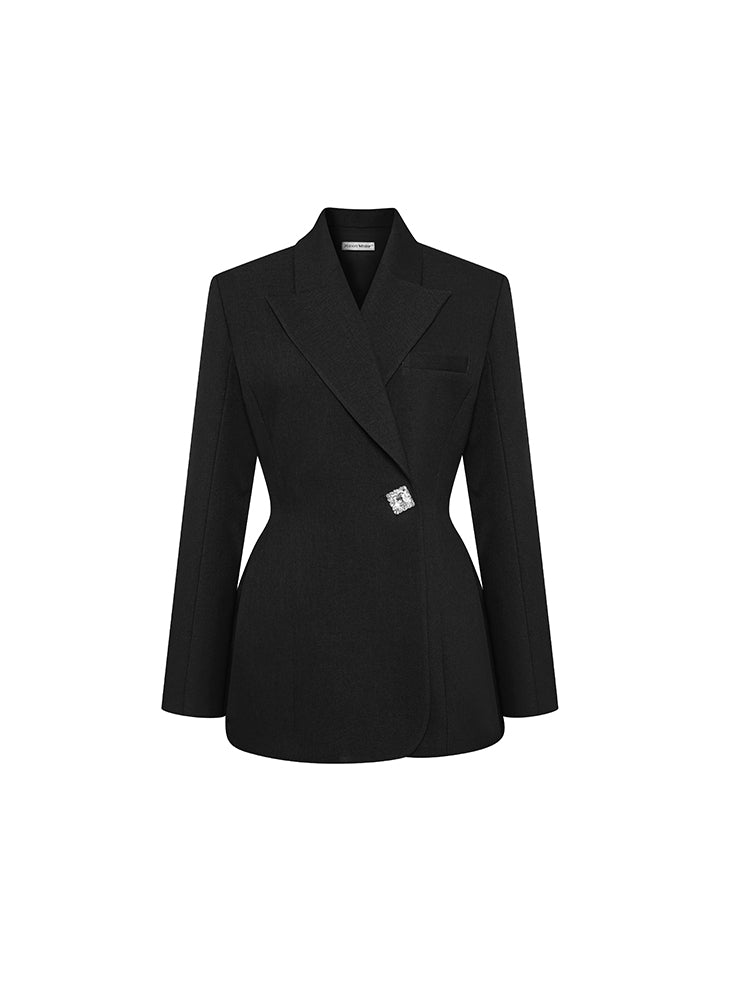Retro Modern Rhinestone Blazer