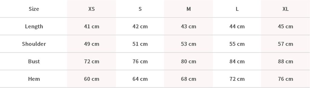 Size Chart Image