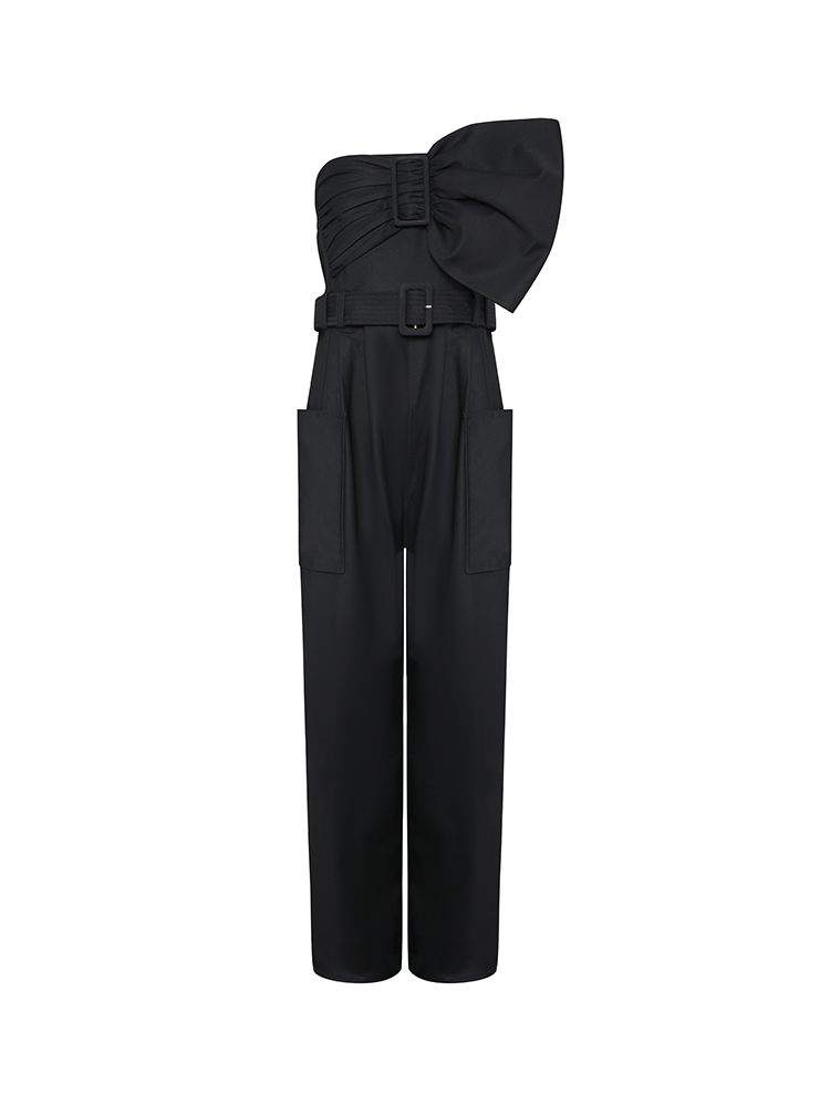 Bow Strapless jumpsuit