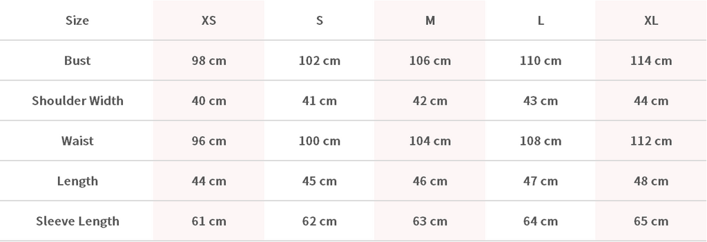 Size Chart Image