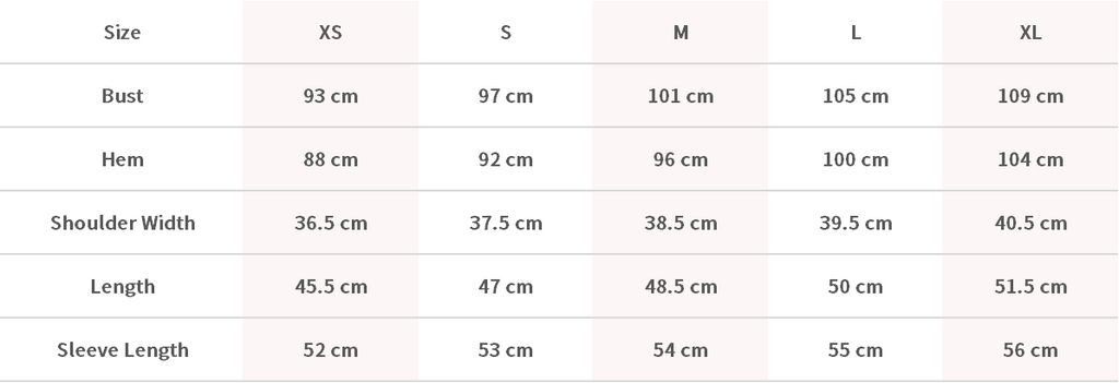 Size Chart Image