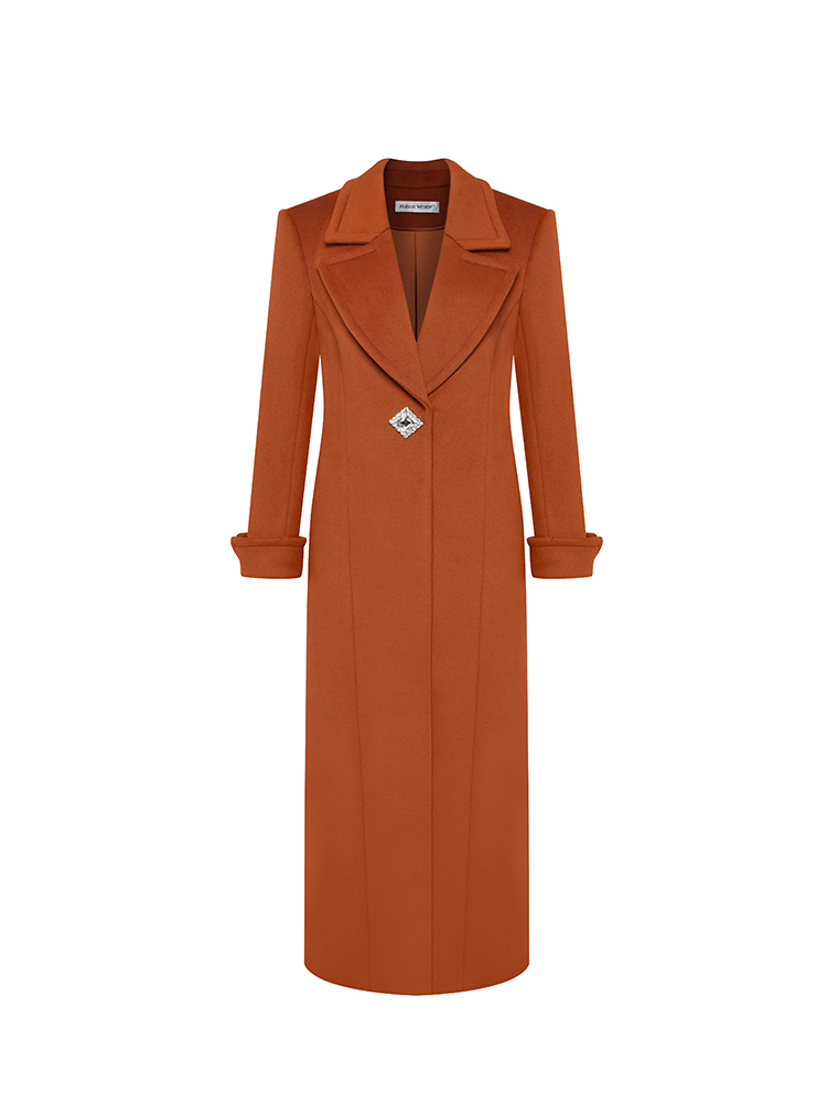 Long Wool And Cashmere Coat