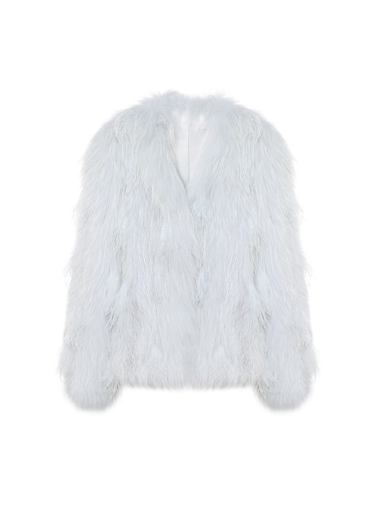 Short-Style Plush Faux Fur Coat