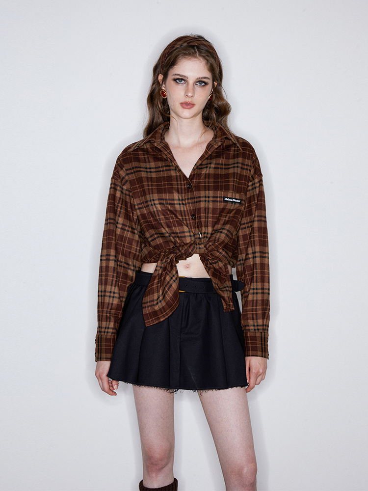 Brown Plaid Shirt