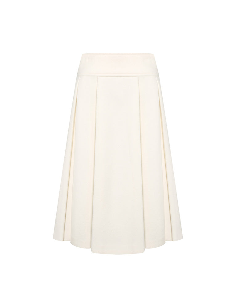 Long Pleated Skirt