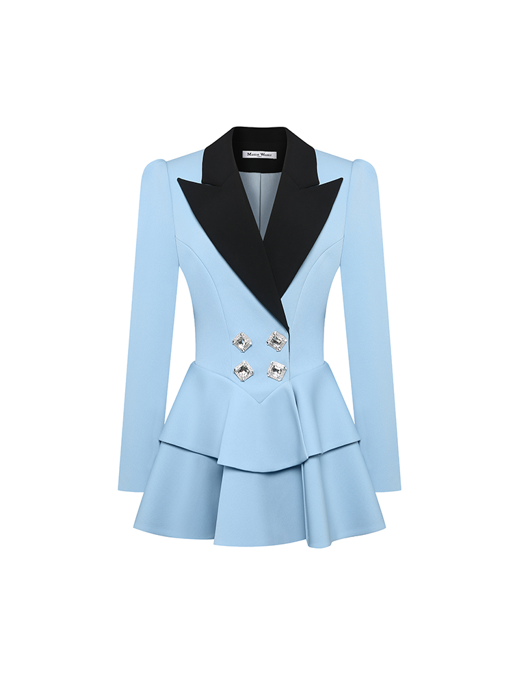 Blue Blazer Dress