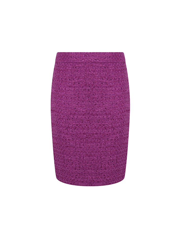 Purple Tweed Skirt