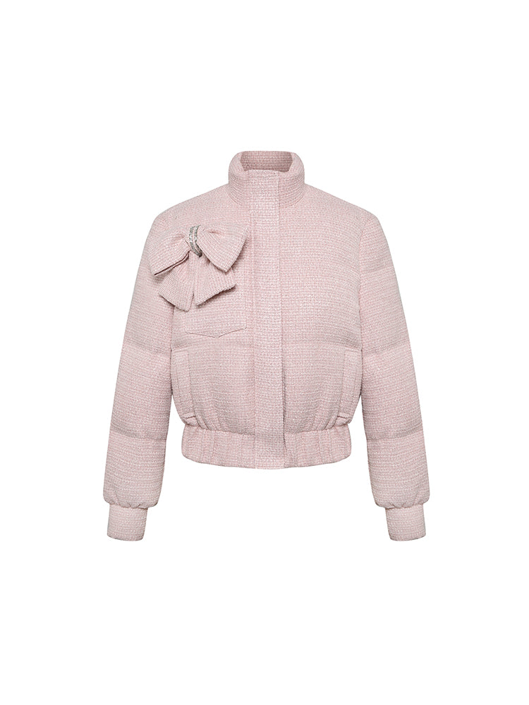 Pink Bow Down Jacket