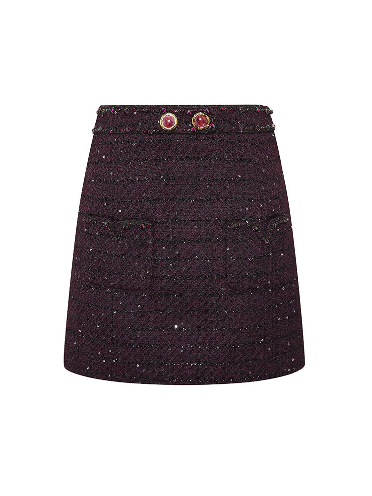 Sequin Midi Skirt
