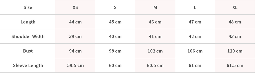 Size Chart Image