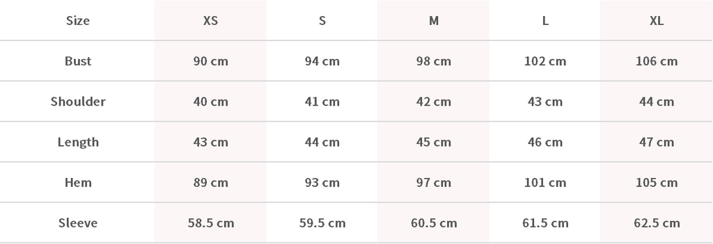 Size Chart Image