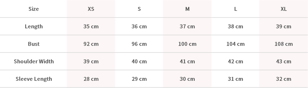 Size Chart Image