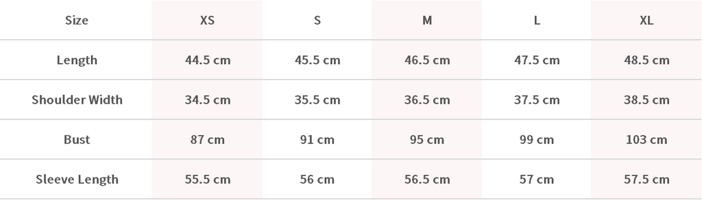 Size Chart Image